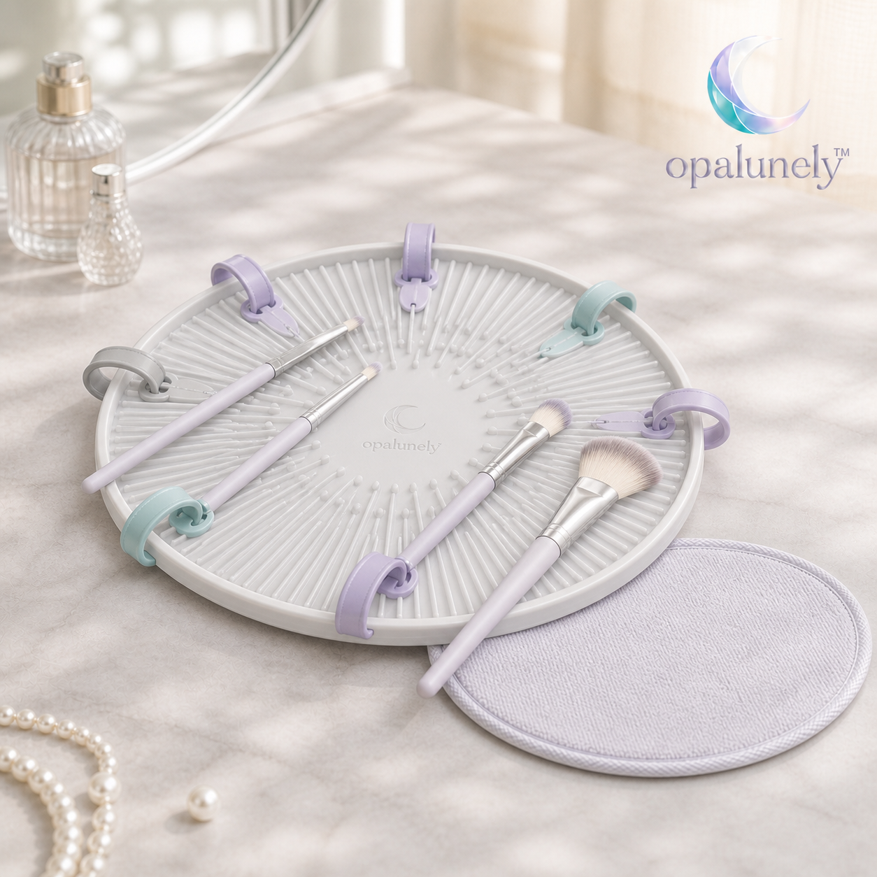 OPALUNELY™ MIST HALO BRUSH-DRYING POD