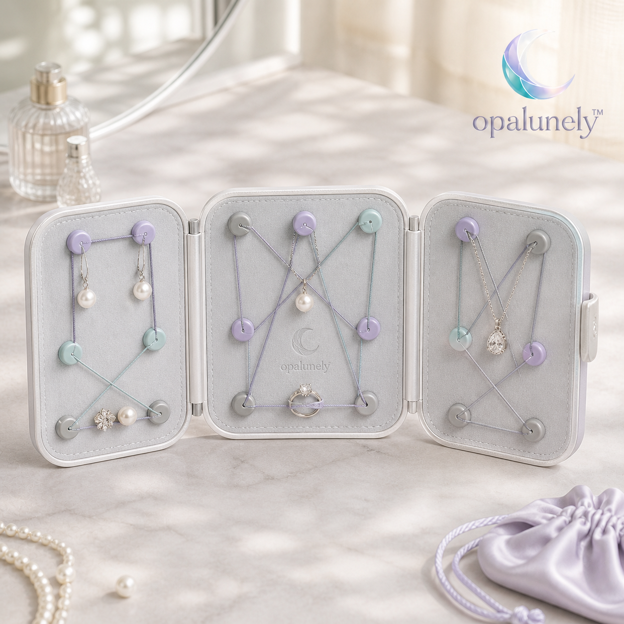 OPALUNELY™ STARPATH TRAVEL JEWELRY MAP