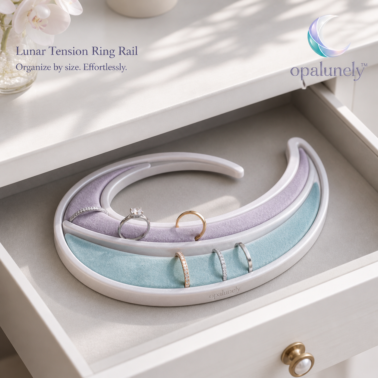 OPALUNELY™ LUNAR TENSION RING RAIL